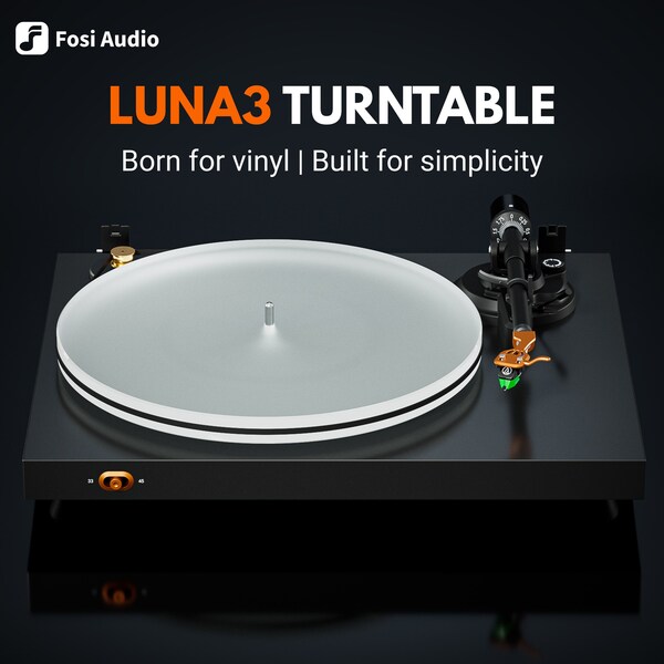 Fosi Audio Launches Its First-Ever Turntable -- Luna3