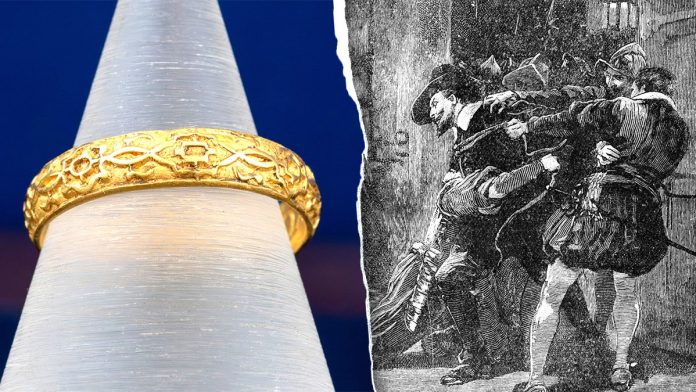 'Hugely exciting' ring found in English countryside may have link to infamous plot, heads to auction