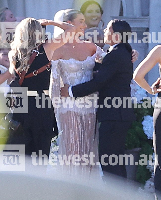 Matildas superstar Sam Kerr and Kristie Mewis tie the knot in stunning Perth wedding
