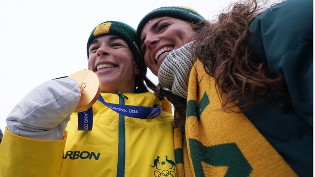 Aussie gold medallist Jakara Anthony caught out by podium wardrobe blunder days after helping Cooper Woods