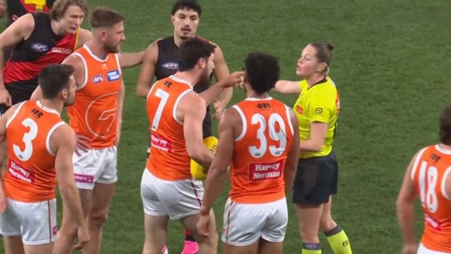 AFL issues heavy fine to Giants star Lachie Ash for misconduct towards umpire Jordyn Pearson