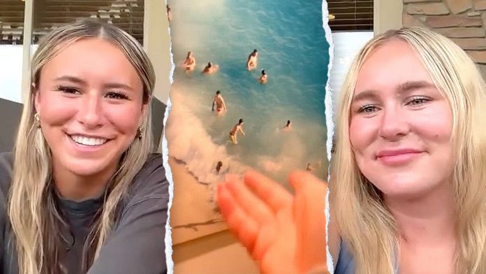 Sisters in viral video reveal truth of 'eerie' family photo they discovered at rental home