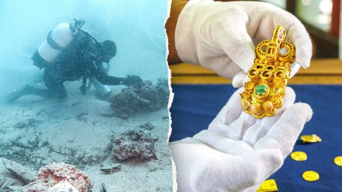 Ancient shipwreck gives up dazzling treasures after more than 1,300 years underwater