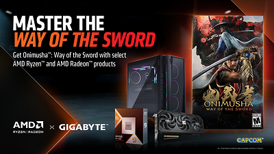 GIGABYTE Partners with AMD to Bring Onimusha: Way of the Sword Game Bundle to Gamers