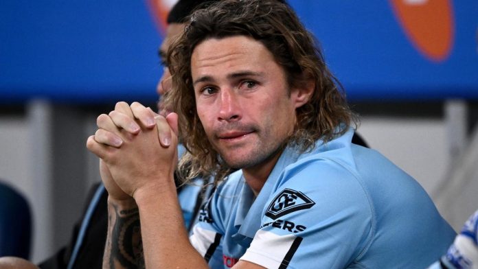 Roosters destroy Sharks side rattled by Nicho Hynes’ early concussion and Mawene Hiroti injury in NRL semi-final